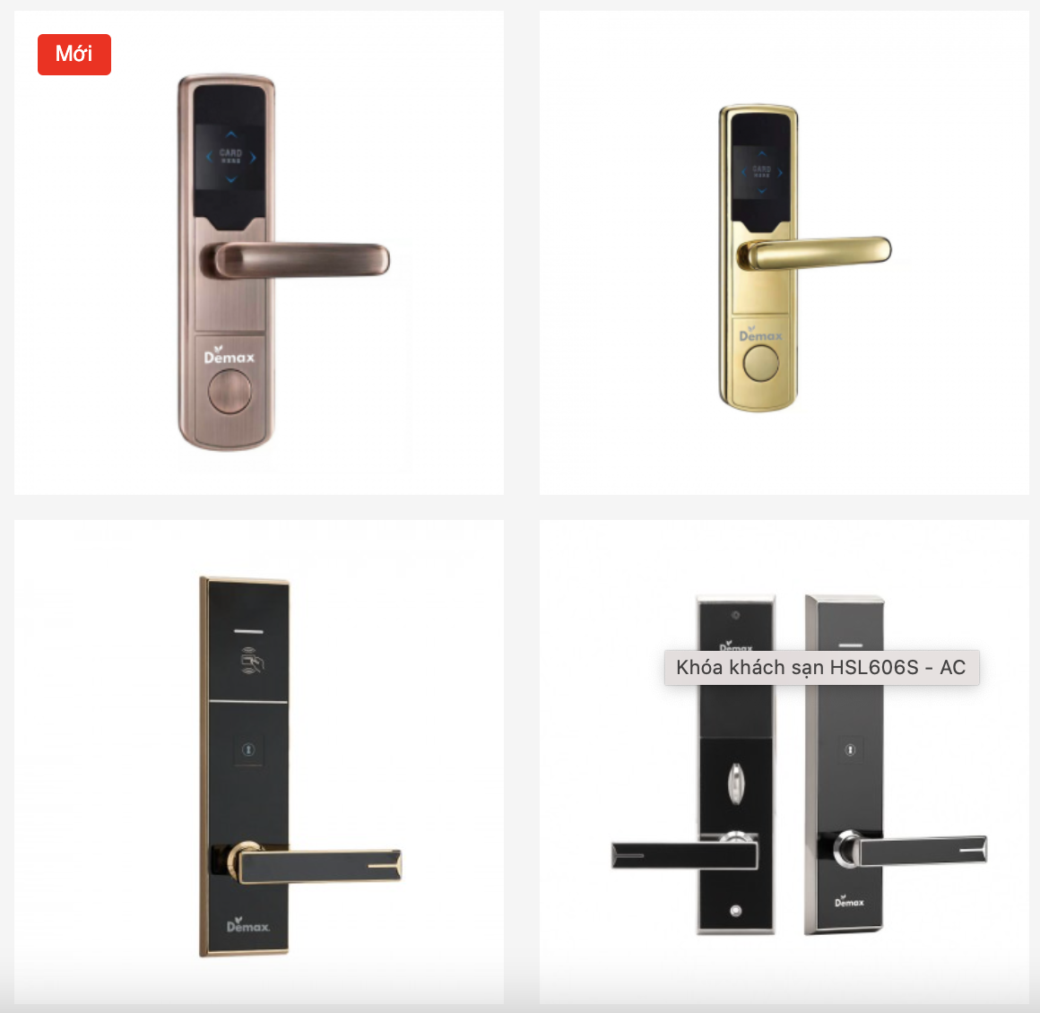 Những mẫu khóa khách sạn được ưa chuộng nhất tại thương hiệu Khoá thông minh Demax