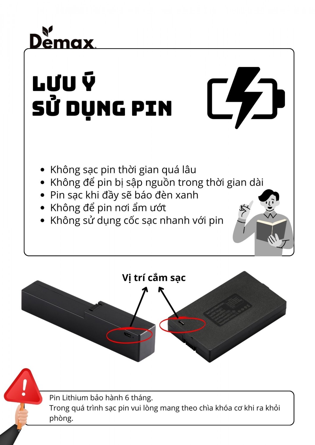 LƯU Ý SỬ DỤNG PIN
