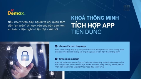 Khóa Cửa Tích Hợp App Là Gì? Tính Năng Nổi Bật Và Các Mẫu Khóa Cửa Tích Hợp App