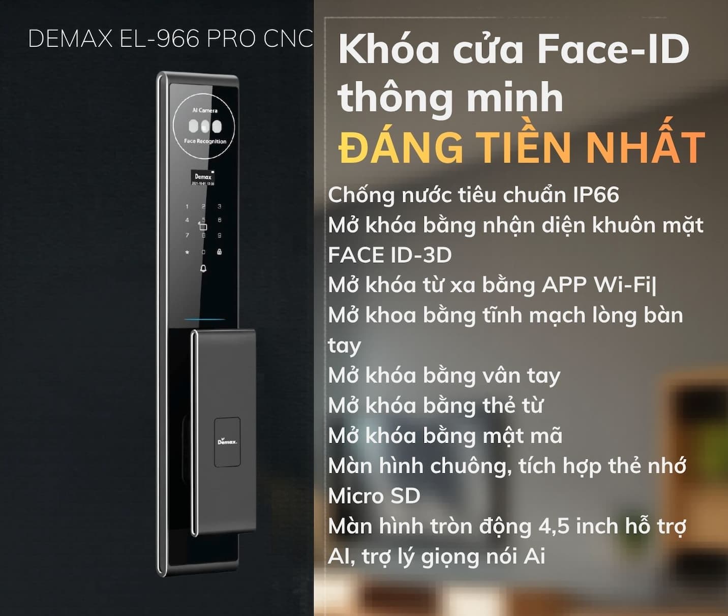 Khoá Cửa Face-ID Đáng Tiền Nhất 2026 – Vì Sao EL966 Pro CNC Là Lựa Chọn Tối Ưu Dưới 20 Triệu