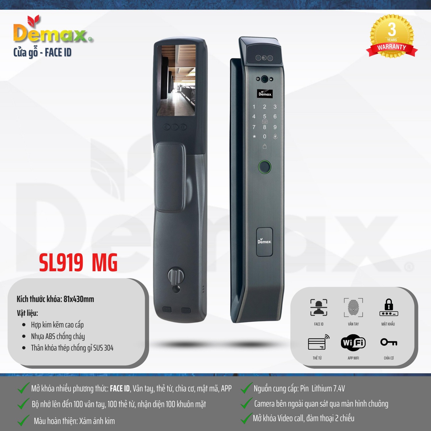 Khoá demax sl919